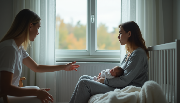 Wsparcie matki z niemowlęciem Depresja poporodowa – rozpoznawanie i skuteczna pomoc — Wsparcie dla matki z niemowlęciem podczas rozmowy o depresji poporodowej – rozpoznawanie i skuteczna pomoc